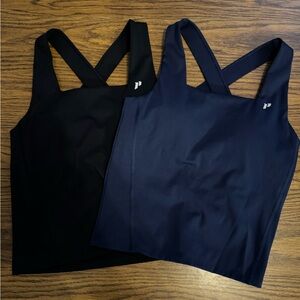 1st Phorm Black and Navy Tank Tops